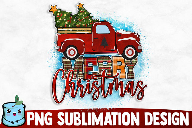 Merry Christmas Sublimation Design Sublimation MintyMarshmallows 