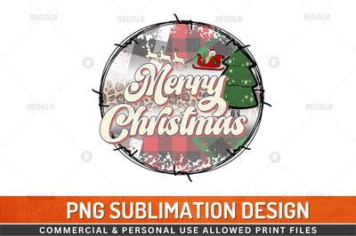 Merry Christmas Sublimation Design Sublimation Regulrcrative 