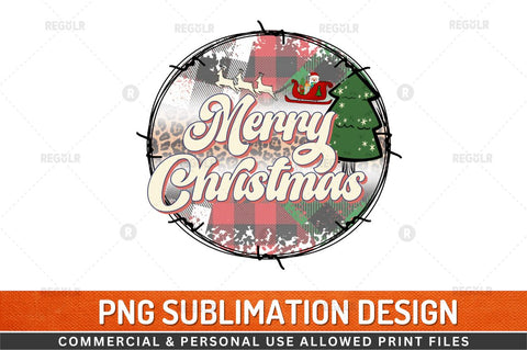 Merry Christmas Sublimation Design Sublimation Regulrcrative 