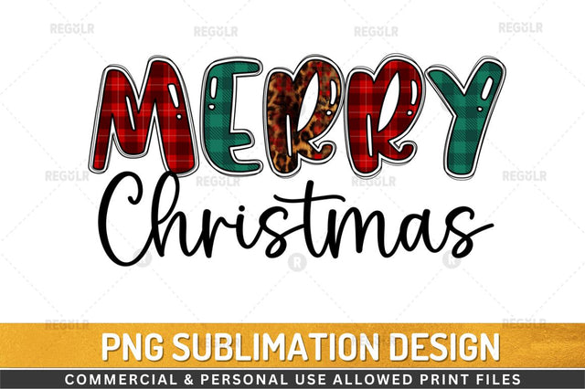 Merry christmas Sublimation Design Sublimation Regulrcrative 