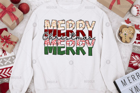 Merry Christmas Sublimation Design Sublimation Regulrcrative 