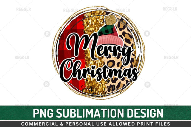 Merry christmas Sublimation Design Sublimation Regulrcrative 