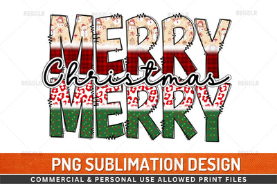 Merry Christmas Sublimation Design Sublimation Regulrcrative 