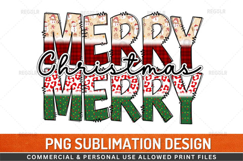 Merry Christmas Sublimation Design Sublimation Regulrcrative 