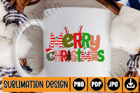 Merry Christmas sublimation design SVG Newmockups 