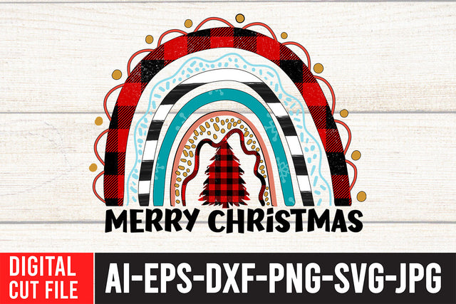 Merry Christmas Sublimation PNG Design Sublimation BlackCatsMedia 