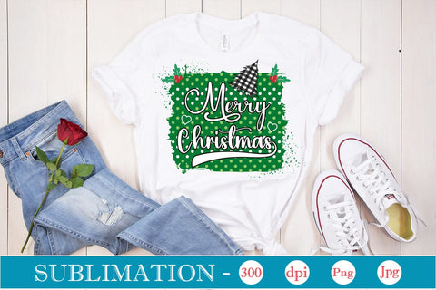 Merry Christmas Sublimation SVGs,Quotes and Sayings,Food & Drink,On Sale, Print & Cut Sublimation DesignPlante 503 