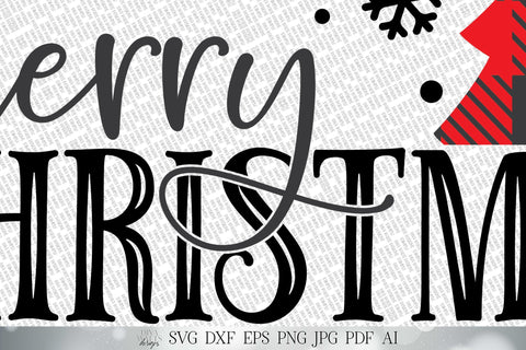 Merry Christmas SVG | Buffalo Plaid SVG | Christmas SVG | Winter svg | dxf and more! | Printable SVG Diva Watts Designs 