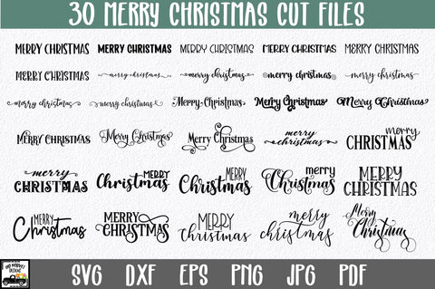 Merry Christmas SVG Bundle - 30 Christmas SVG Files SVG Old Market 