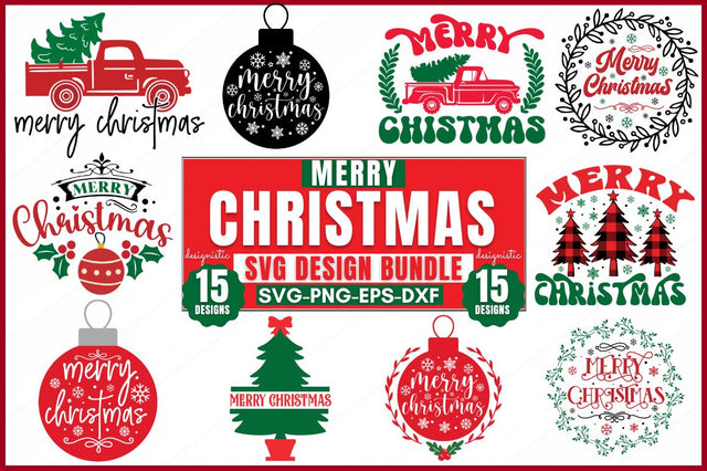 Merry Christmas SVG Bundle, Merry Christmas SVG SVG DESIGNISTIC 