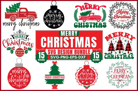 Merry Christmas SVG Bundle, Merry Christmas SVG SVG DESIGNISTIC 