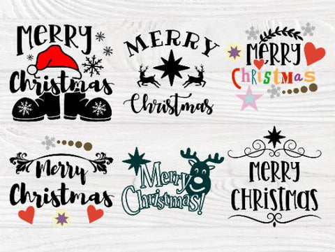 Merry Christmas SVG Bundle, Svg Files for Cricut SVG TonisArtStudio 