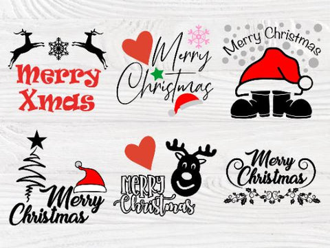 Merry Christmas SVG Bundle, Svg Files for Cricut SVG TonisArtStudio 