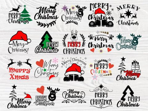 Merry Christmas SVG Bundle, Svg Files for Cricut SVG TonisArtStudio 