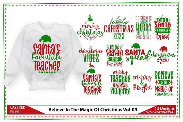Merry Christmas SVG Bundle vol-09 SVG shah alam 