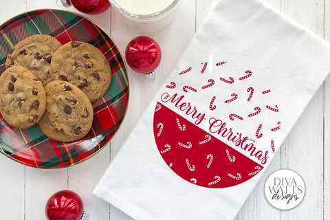 Merry Christmas SVG | Candy Cane Design SVG Diva Watts Designs 