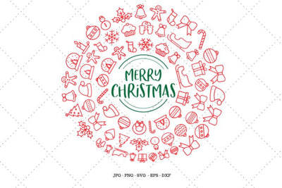 Merry Christmas Svg, Christmas Doodle, Christmas Shirt, Sayings Svg, Office Party Decor, Christmas Vector SVG SVG Digital Designer 