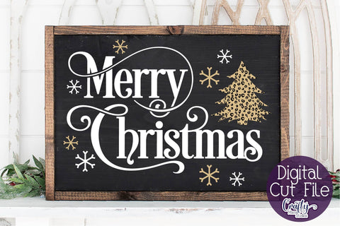 Merry Christmas Svg, Christmas Farmhouse File SVG Crafty Mama Studios 