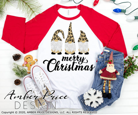 Merry Christmas SVG | Christmas Gnomes SVG PNG DXF | Elf holiday SVG | Amber Price SVG Amber Price Design 