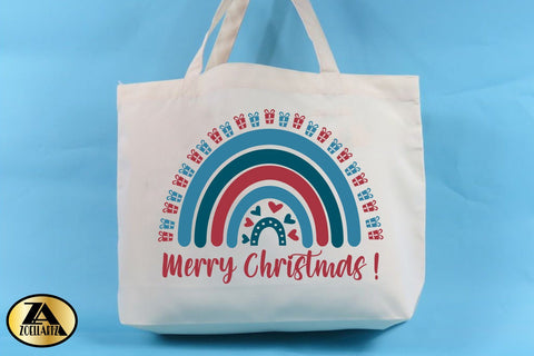 Merry Christmas SVG Christmas Rainbow SVG Christmas Cut File SVG zoellartz 