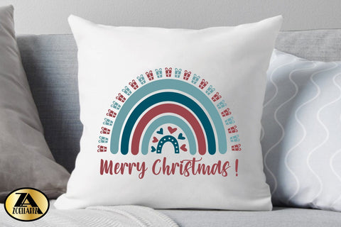 Merry Christmas SVG Christmas Rainbow SVG Christmas Cut File SVG zoellartz 