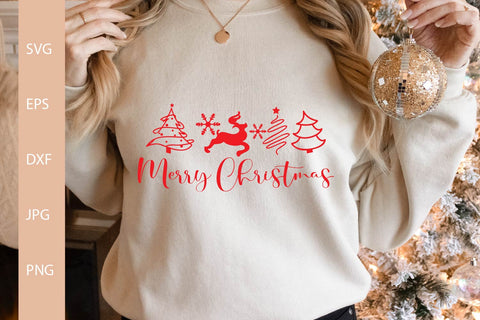Merry Christmas SVG, Christmas Shirt SVG Free For Commercial Use SVG Sintegra 