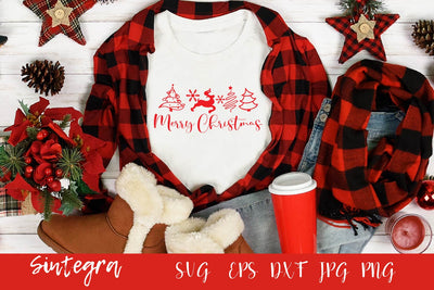 Merry Christmas SVG, Christmas Shirt SVG Free For Commercial Use SVG Sintegra 