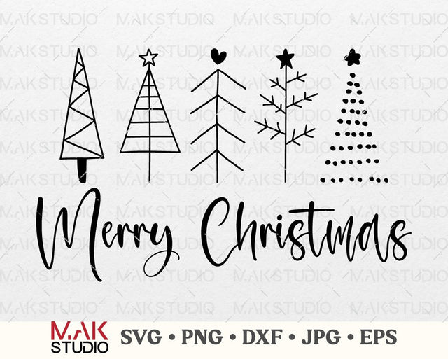 Merry christmas svg, Christmas svg, Christmas dxf, Christmas png, Christmas tree svg, Christmas saying svg, Christmas shirt svg, Holiday svg SVG MAKStudion 