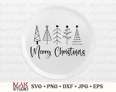 Merry christmas svg, Christmas svg, Christmas dxf, Christmas png, Christmas tree svg, Christmas saying svg, Christmas shirt svg, Holiday svg SVG MAKStudion 
