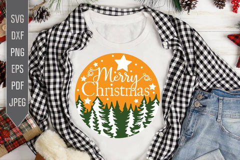 Merry Christmas Svg. Christmas Svg. Christmas Forest Svg. Christmas Quotes, Phrases, Sayings. Cut Files For Cricut, Silhouette, dxf, png SVG Mint And Beer Creations 