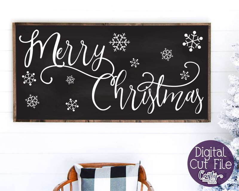 Merry Christmas Svg, Christmas Svg, Farmhouse Christmas Svg SVG Crafty Mama Studios 