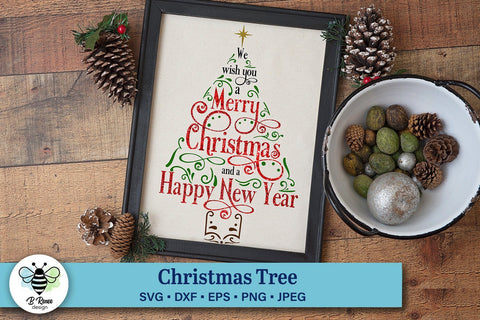 Merry Christmas SVG | Christmas Tree SVG SVG B Renee Design 