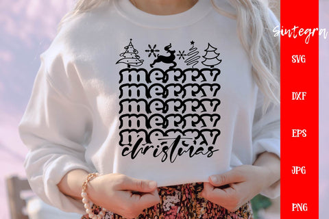 Merry Christmas SVG, Christmas Vibes SVG Free For Commercial Use SVG Sintegra 