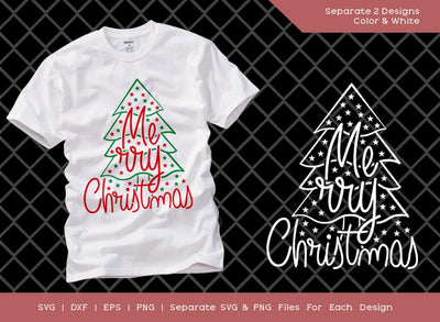 Merry Christmas SVG Cut File | Christmas Svg | Holiday Svg | Winter Svg | T-shirt Design SVG ETC Craft 