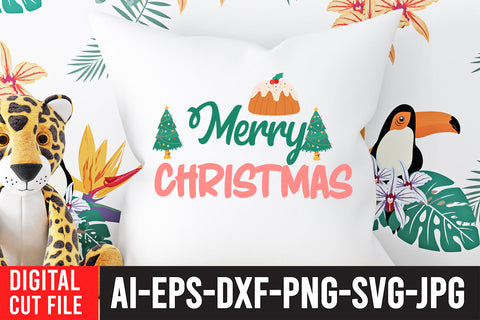 Merry Christmas SVG Cut File SVG BlackCatsMedia 