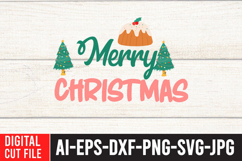 Merry Christmas SVG Cut File SVG BlackCatsMedia 