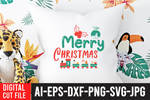 Merry Christmas SVG Cut File SVG BlackCatsMedia 
