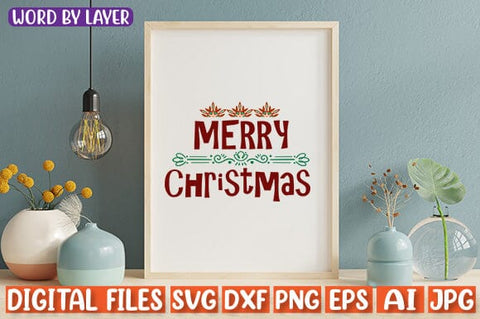 Merry Christmas SVG cut file SVG Blessedprint 