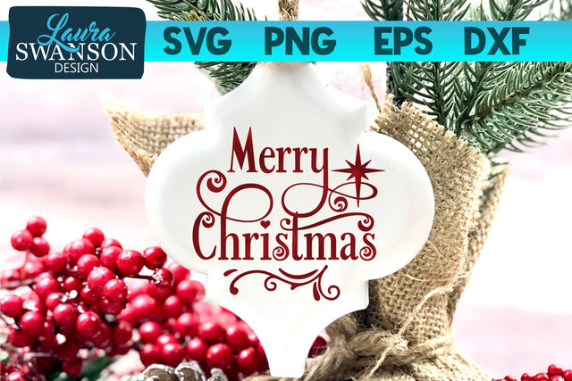Merry Christmas SVG Cut File SVG Laura Swanson Design 