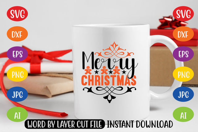 Merry Christmas SVG CUT FILE SVG MStudio 