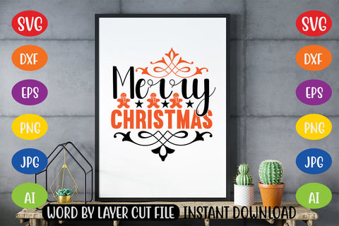 Merry Christmas SVG CUT FILE SVG MStudio 