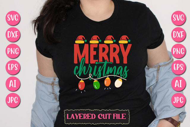 Merry Christmas SVG Cut File SVG Newmockups 