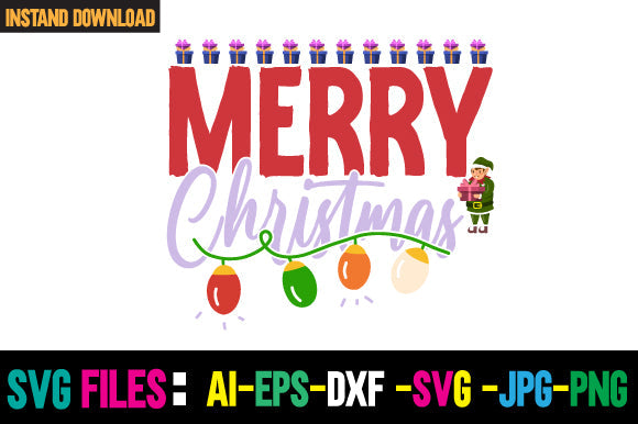 Merry Christmas SVG Cut File SVG Newmockups 