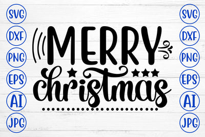 Merry Christmas SVG Cut File SVG Syaman 
