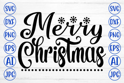 Merry Christmas SVG Cut File SVG Syaman 