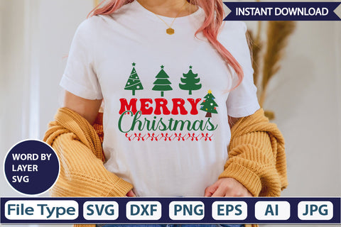 Merry Christmas SVG Cut File SVGs,Quotes and Sayings,Food & Drink,On Sale, Print & Cut SVG DesignPlante 503 