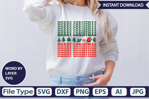 Merry Christmas SVG Cut File SVGs,Quotes and Sayings,Food & Drink,On Sale, Print & Cut SVG DesignPlante 503 