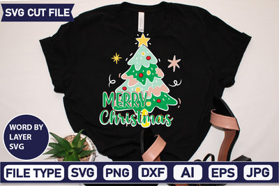 Merry Christmas Svg Cut File,SVGs,quotes-and-sayings,food-drink,mini-bundles,print-cut,on-sale, SVG DesignPlante 503 