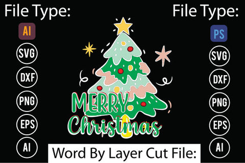 Merry Christmas Svg Cut File,SVGs,quotes-and-sayings,food-drink,mini-bundles,print-cut,on-sale, SVG DesignPlante 503 