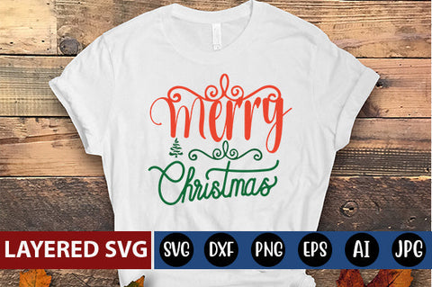 merry Christmas SVG cute file SVG Blessedprint 